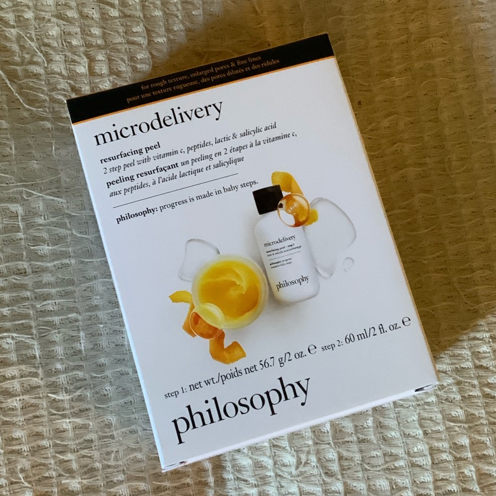 New Philosophy Microdelivery 2 Step Face Resurfacing Peel Kit Vitamin C Skincare